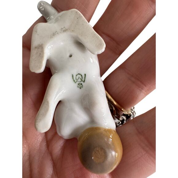 Vintage Metzler & Ortloff Germany, Set of 3 Porcelain Cat Figures Playing - Picture 8 of 11